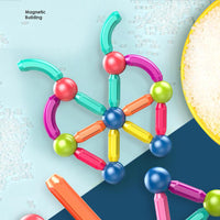 Thumbnail for 64 Pieces DIY 3D Model Magnetic Stick and Ball Construction Set