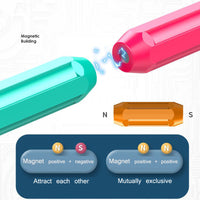 Thumbnail for 64 Pieces DIY 3D Model Magnetic Stick and Ball Construction Set