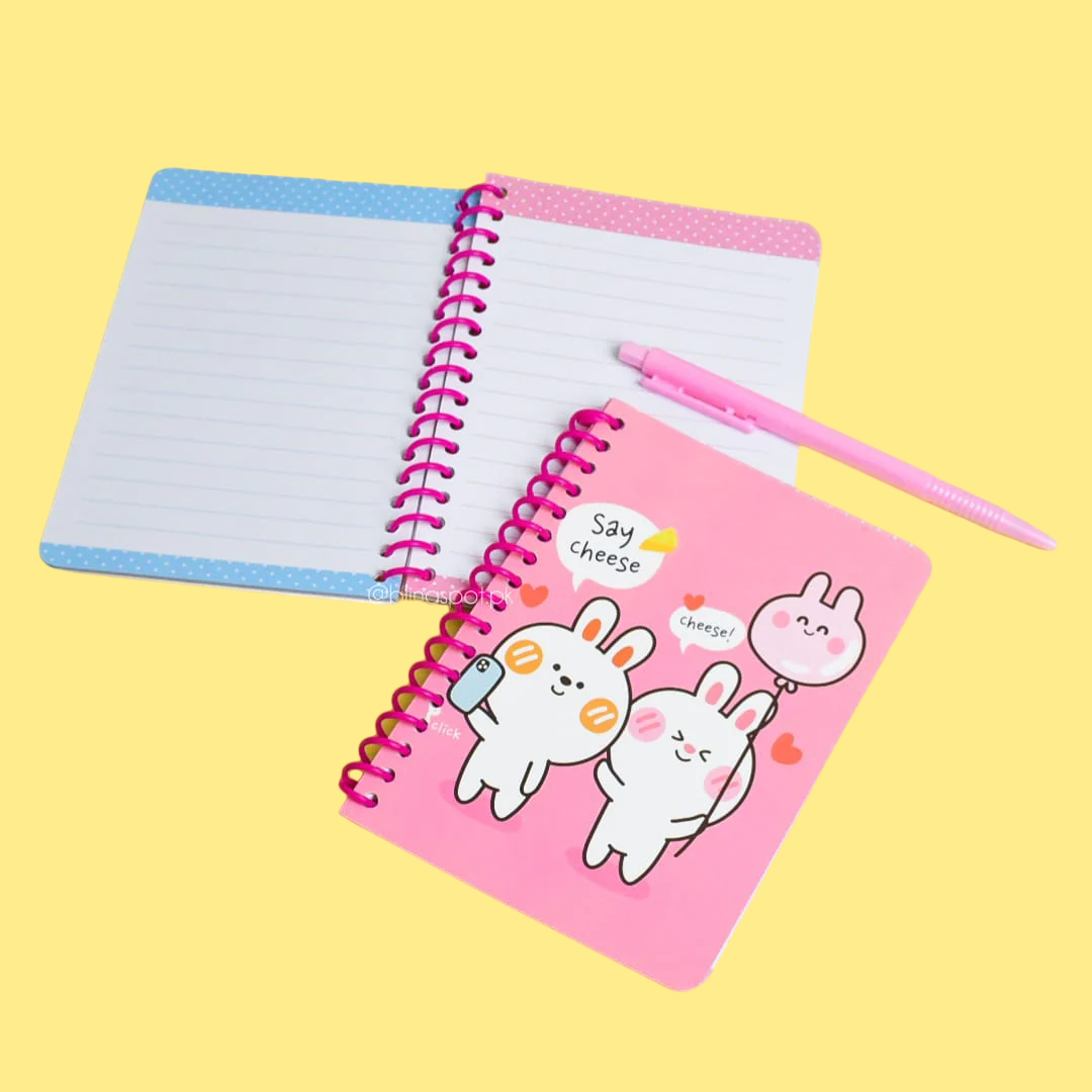 Stationery Set With Pen-Cute Bunny