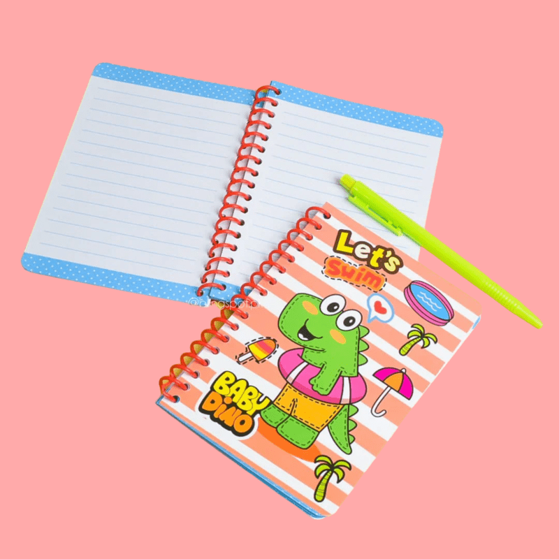 Stationery Set With Pen-Baby Dino