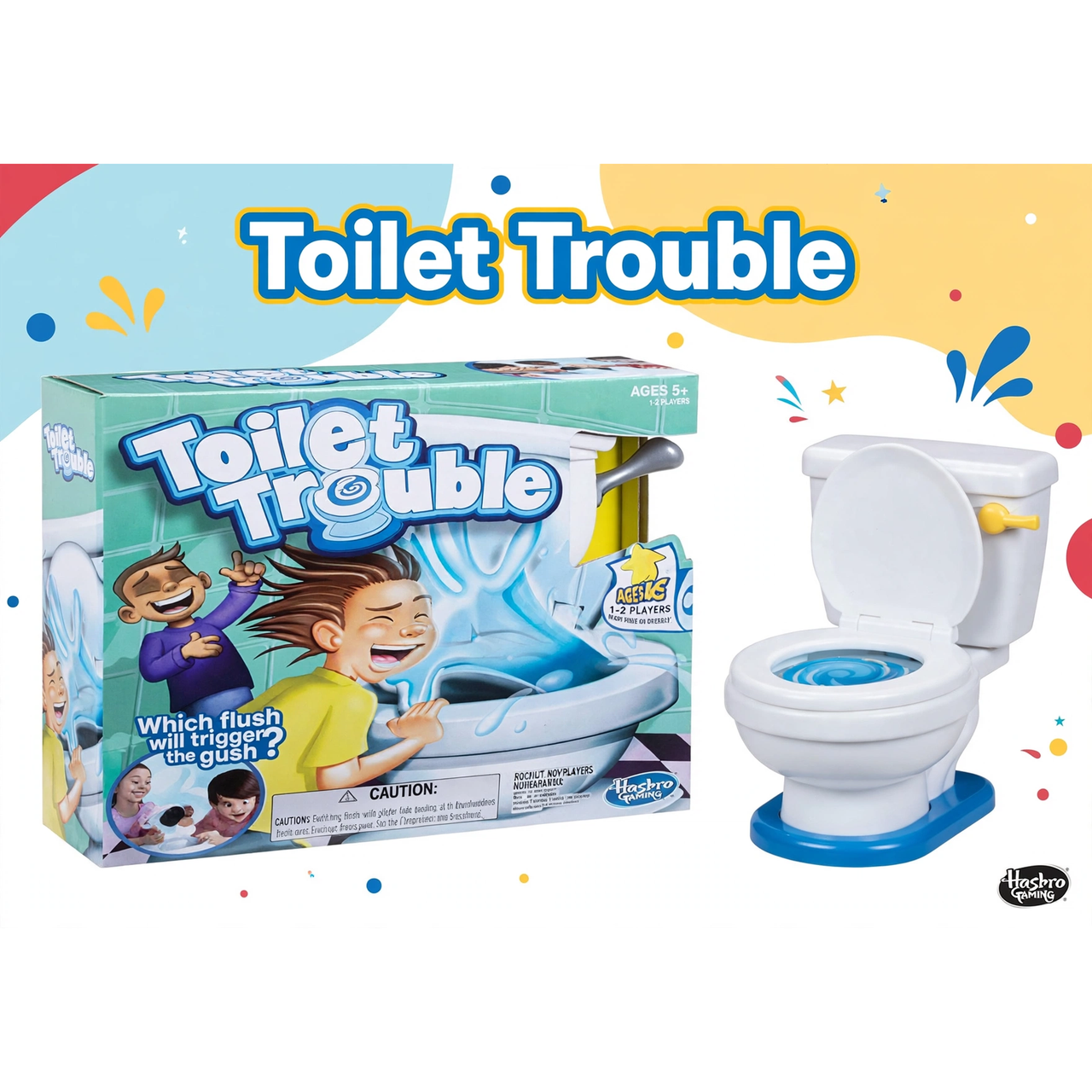 Hasbro Gaming Toilet Trouble Game — hero