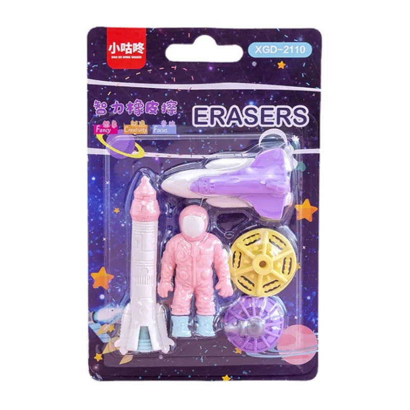 Astronaut Eraser Set