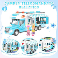 Thumbnail for 2-in-1 Expandable Camper Van Playset with Lights & Sounds