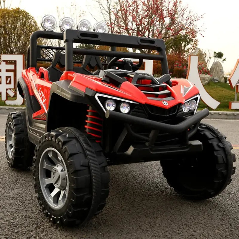 Double the Fun with our Electric Jeep: Off-Road Excitement for Two Kids