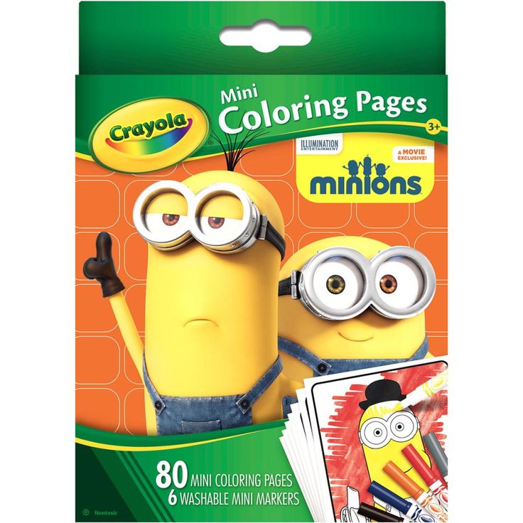 Crayola Mini Colouring Pages "Minions