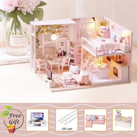 Thumbnail for DIY Dollhouse Kit with Furniture and Music Movement
