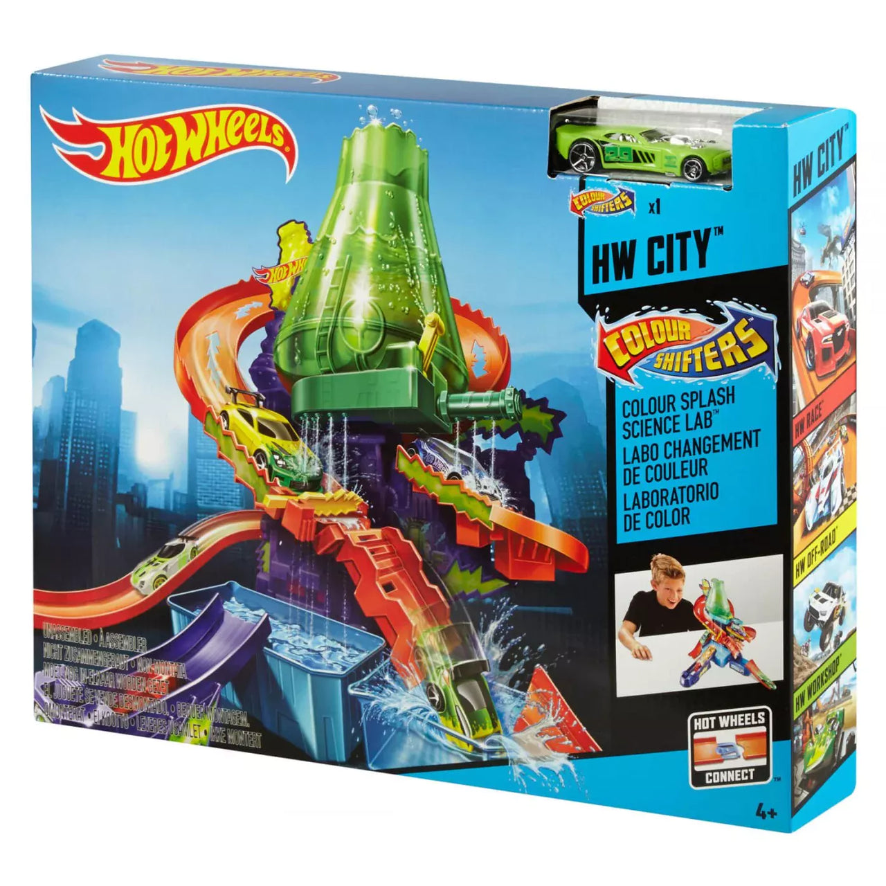 HOT WHEELS COLOR SHIFTERS COLOR SPLASH SCIENCE LAB PLAY SET