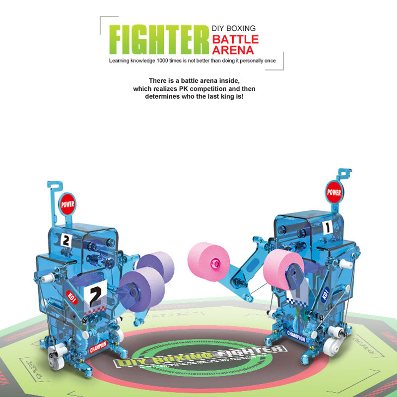 Diy Boxing Fighter Robot Building Blocks Kit
