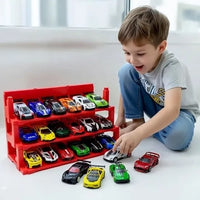 Thumbnail for 18 Pcs Mini Sports Cars Set With Display Stand