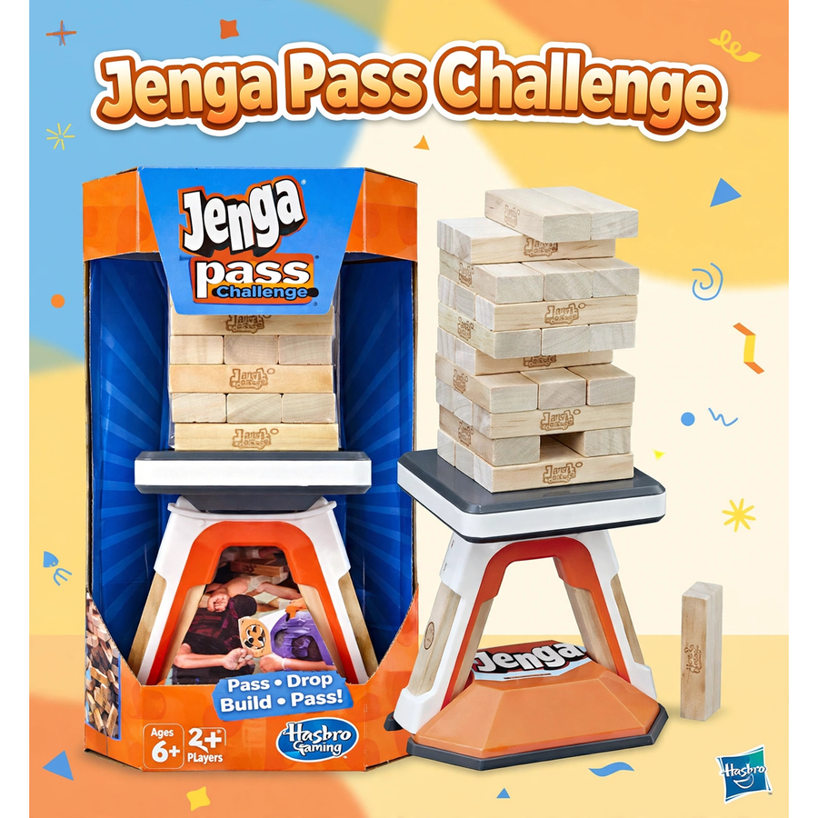 Hasbro Gaming Jenga Pass Challenge Game