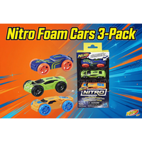 Thumbnail for Nerf Nitro Foam Cars 3-Pack by Hasbro — hero