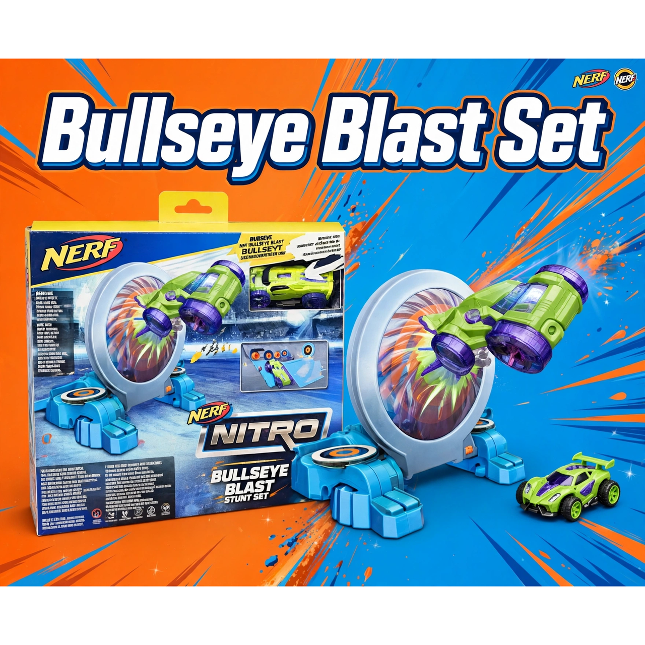 Nerf Nitro Bullseye Blast Stunt Set by Hasbro — hero