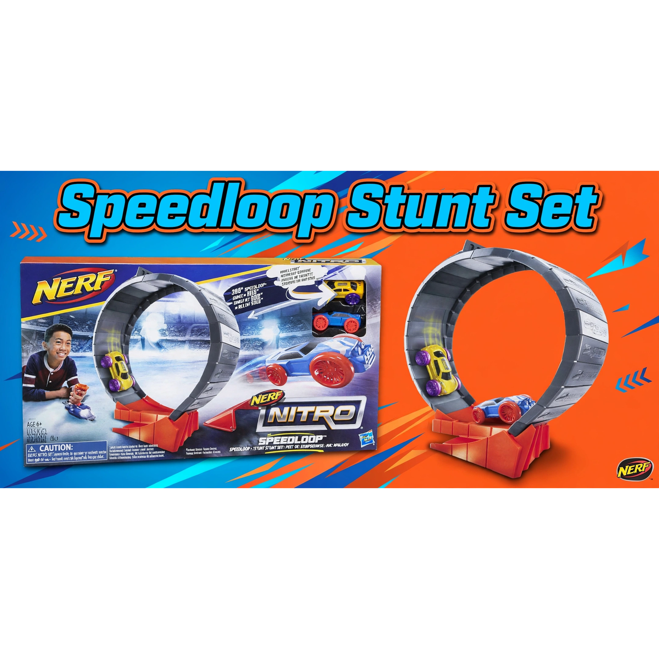 Nerf Nitro Speedloop Stunt Set by Hasbro — hero