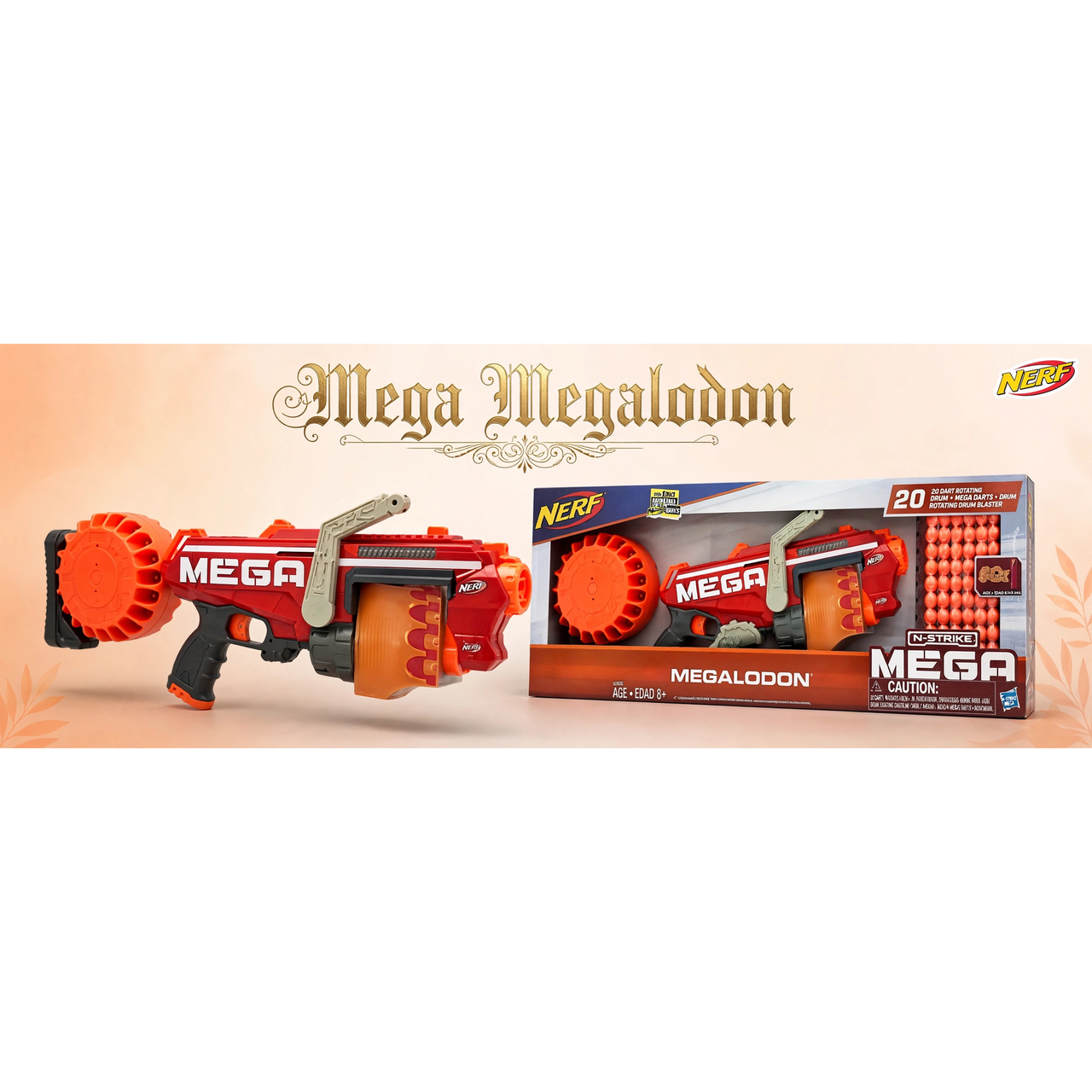 Nerf N-Strike Mega Megalodon Blaster by Hasbro — hero
