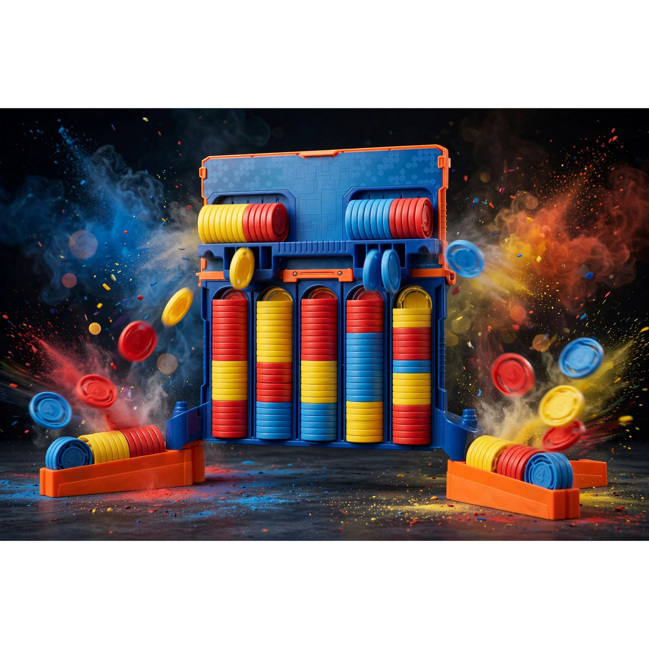 Hasbro Connect 4 Blast! Board Game — in use