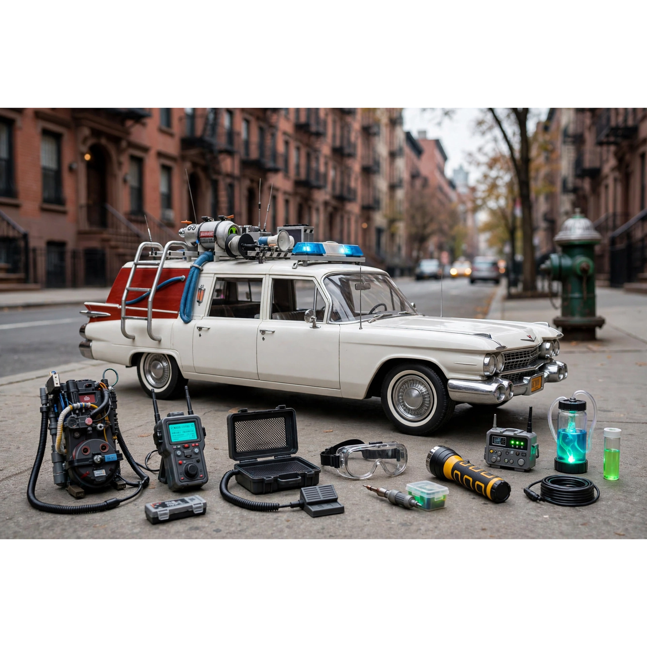 Hasbro Ghostbusters Ectomobile Playset — in use