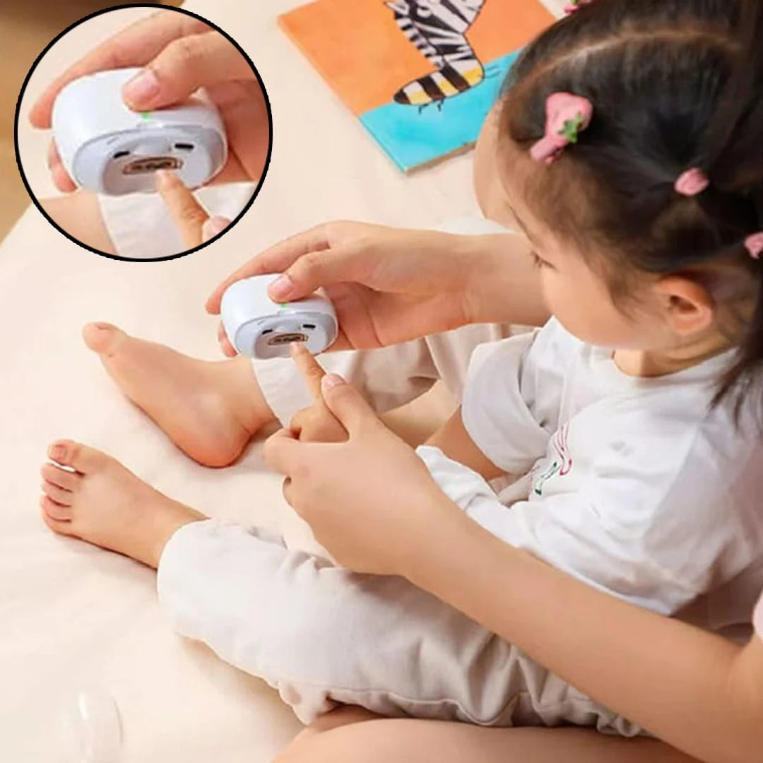 Mini Electric Nail Clipper with LED Light Safe And Quiet Nail Trimmer