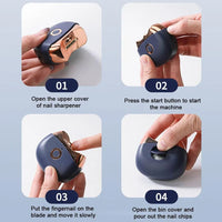 Thumbnail for Mini Electric Nail Clipper with LED Light Safe And Quiet Nail Trimmer