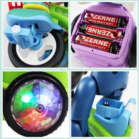 Thumbnail for Electric Stunt Bike Toy Kids Music Tricycle