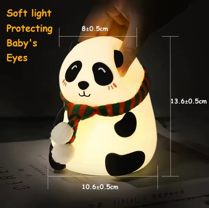 Cute Panda Silicone Night Light