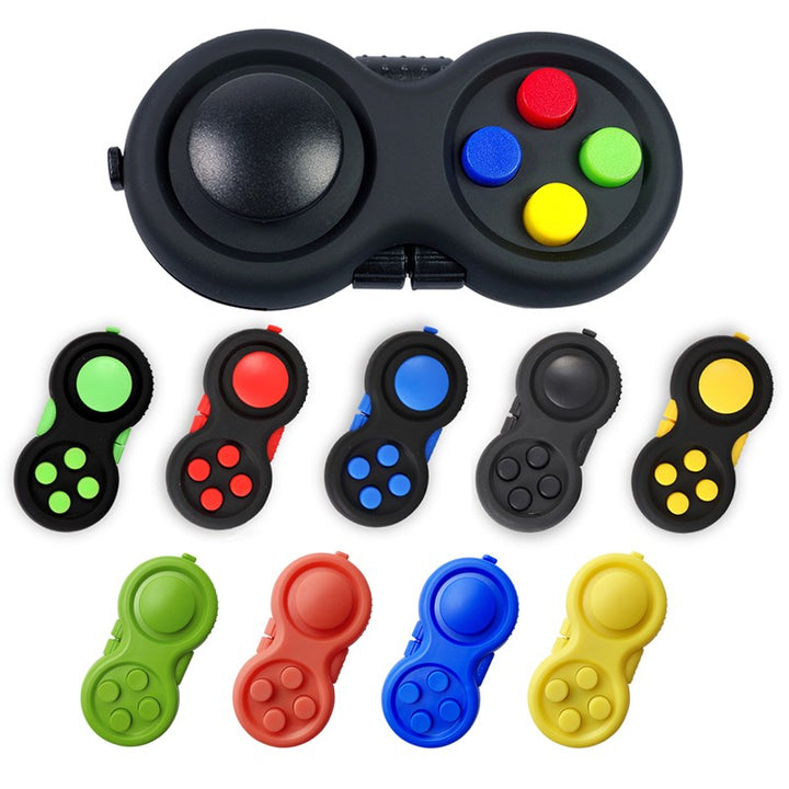 Classic Controller Game Pad Fidget – 8 Fonctions Antistress – Joystick, Boutons, Massage – Idéal Pour Se Détendre