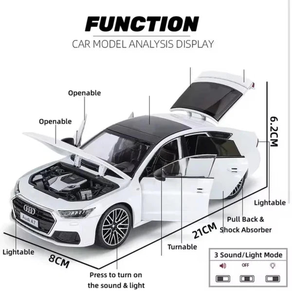 Diecast 1:24 Audi A7 Car