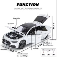 Thumbnail for Diecast 1:24 Audi A7 Car