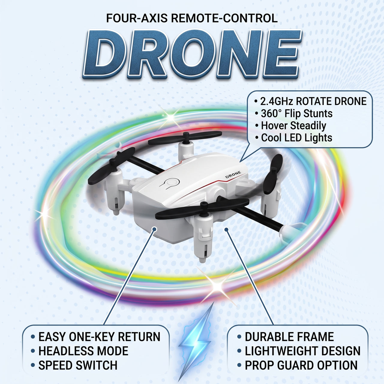 2.4GHz Remote Control Four Axis Rotate Drone