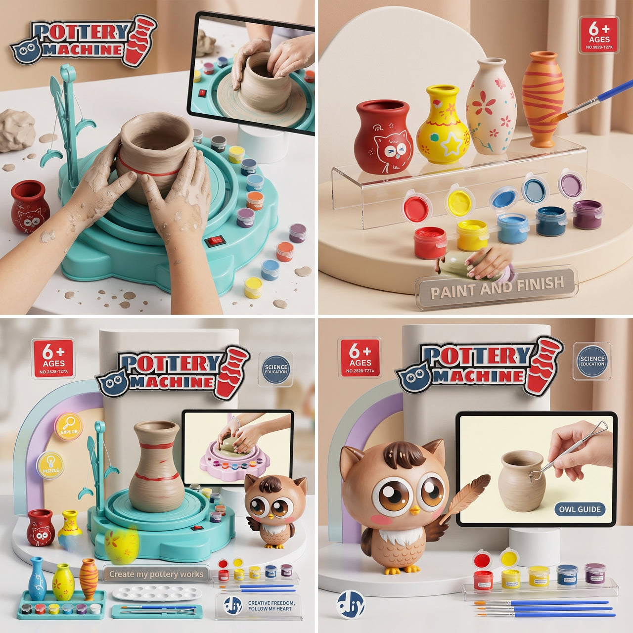 Kids Pottery Machine Science Kit