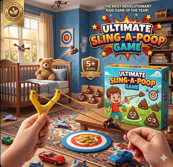 Smiley Poop Slingshot - 2 Pcs