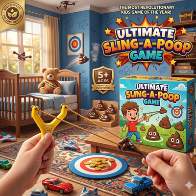 Smiley Poop Slingshot - 2 Pcs