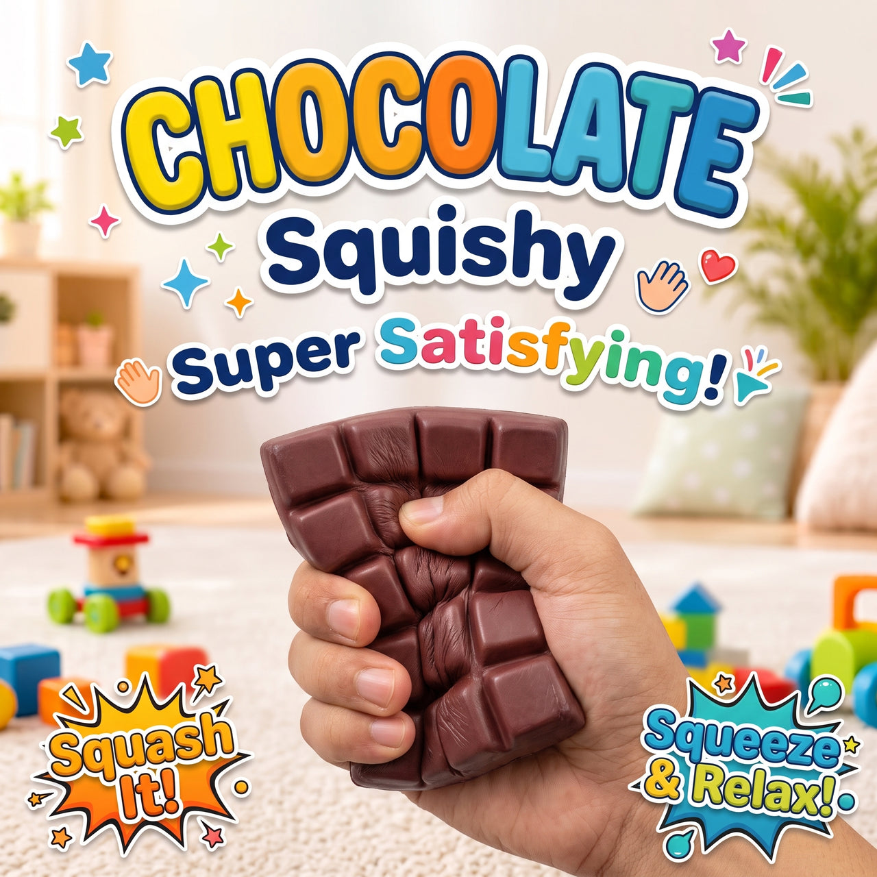 Chocolate Bar Squishy Sensory Toy