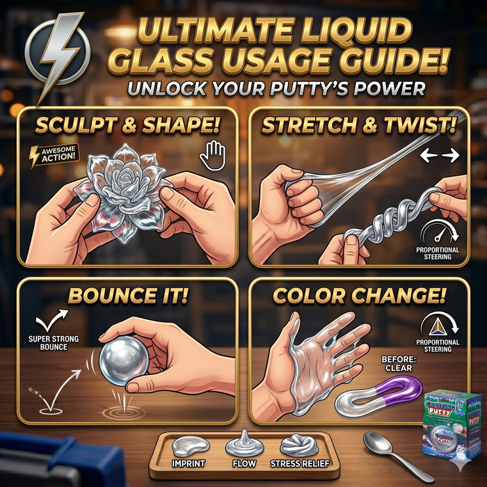 DIY Liquid Glass Exciting Stretch Putty Toy