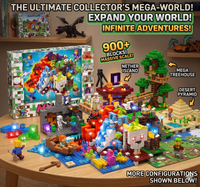 Thumbnail for My World 4-in-1 Minecraft Building Blocks Set