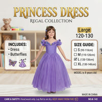 Kids Blue Princess Dress Tale Costume
