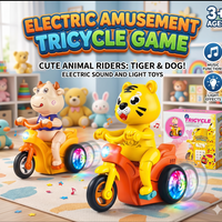 Rotating Tiger Tricycle Toy for Kids Motorcycle