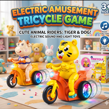 Rotating Tiger Tricycle Toy for Kids Motorcycle