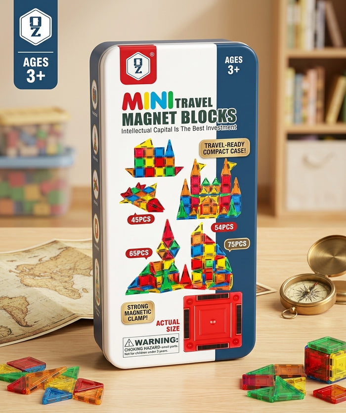 36 Pcs Magnetic Tiles Building Block Set With Tin Box