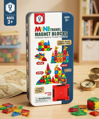 Thumbnail for Magnetic Tiles Building Block Set With Tin Box for Kids