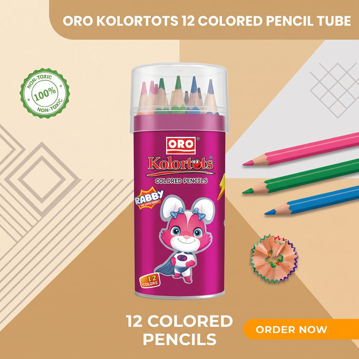 ORO Kolortots Colored Pencils (12 Pcs Small Box)