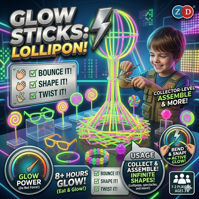 Loli pop glowing stick (100 Pcs)