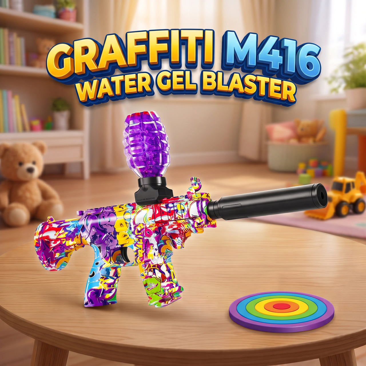 Automatic M416 Electric Crystal Gel Blaster Gun
