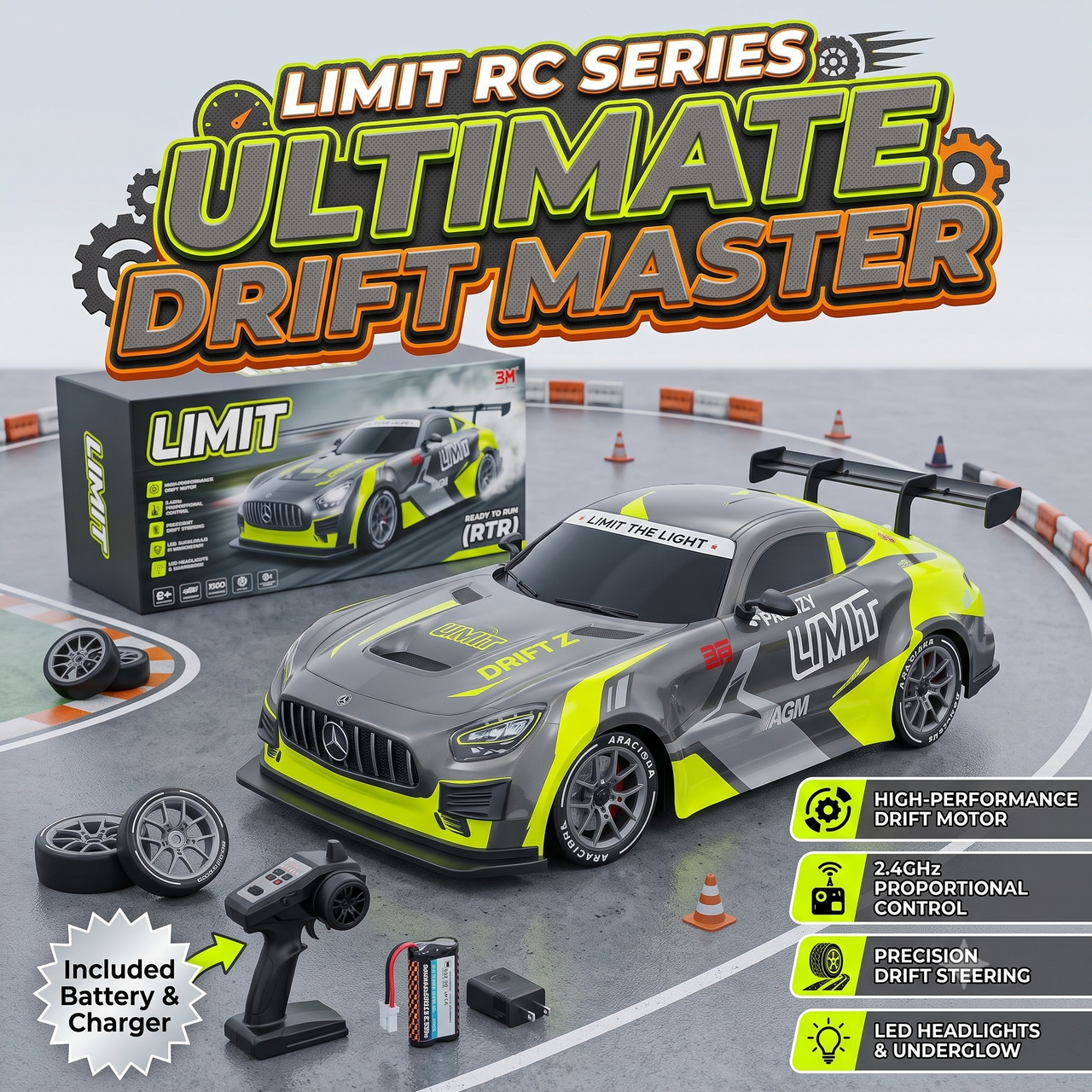 4WD Remote Control Frenzy High-Speed Drift Car