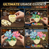 Thumbnail for DIY Flowers Plant Block (293 Pcs)