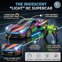 The Iridescent "Light" Remote Control Supercar Color-Shift Paint with LED Lights