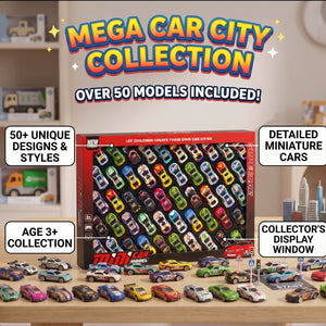 50 Pcs Super Mini Car Model Collection Playset