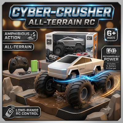 Remote Control Off-Road Waterproof Monster Cyber Truck With Stunt Vehicle