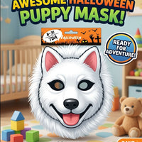 Kids White Wolf Halloween Mask
