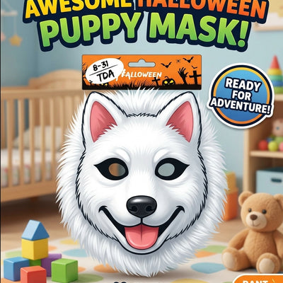 Kids White Wolf Halloween Mask