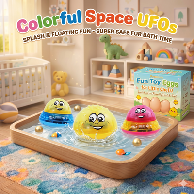 2 in 1 Multifunctional UFO Bath Toy With Light And Sound